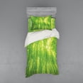 thumbnail image 2 of Ambesonne Green Bedding Set 4 Pcs, Exotic Wildlife Scenery Print, Queen, Green, 2 of 3