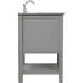 thumbnail image 5 of Elegant Decor Metropolis 24" Single Marble Top Bathroom Vanity in Gray, 5 of 14