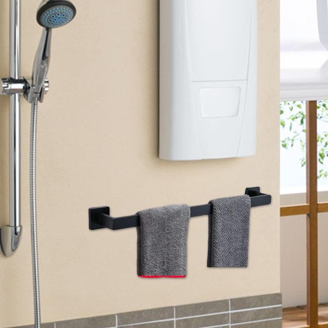 Estante moderno para toallero, soportes para albornoz de acero inoxidable, soporte para ahorro de espacio, estantes, organizador sólido para cuarto de 60cm Baoblaze estante de baño