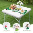 thumbnail image 4 of Christmas Style Table Cover for 34x34 Inch Square Tables, Elastic Spandex Maintains Shape, Protects Tables During Christmas Gatherings and Parties, 4 of 6