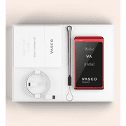 Vasco Translator Q1 | AI Voice Cloning Language Translator Device | 113 Languages | Free Lifetime Internet in Nearly 200 Countries | Scarlet Pulse