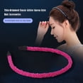 thumbnail image 4 of Qarigey Accesorios para el cabello Diadema simple multicolor de ala delgada Ropa de temperamento Diadema de moda elegante Azul oscuro Accesorio para el cabello Rosa roja Qarigey AP011314-04B, 4 of 6
