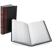 Boorum & Pease Record/Account Book, Journal Rule, Black/Red, 500 Pages, 14 1/8 x 8 5/8