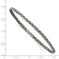 thumbnail image 2 of Beautiful Sterling Silver Antiqued 3.5mm Slip-on Bangle, 2 of 2