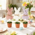 thumbnail image 6 of 9.84 Inch Easter Bunny Plush Soft Flower Pot Planter Decoration Bunny Table Decoration, Spring Holiday Party Centerpiece Tray Ornament Festive Gift for Indoor Outdoor Use, 6 of 12