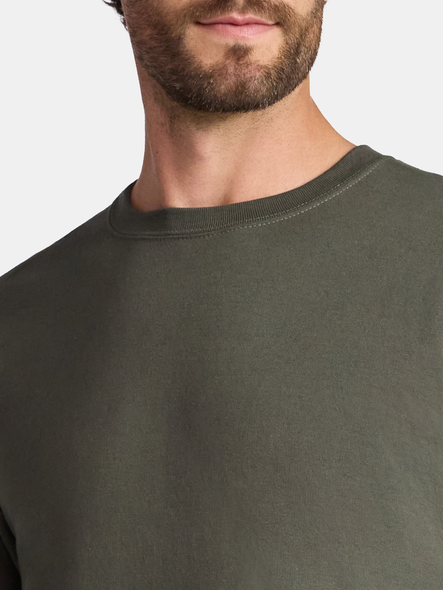 Athletic Works Men's and Big & Tall Men's Fleece Crewneck Sweatshirt, Sizes XS-5XLT