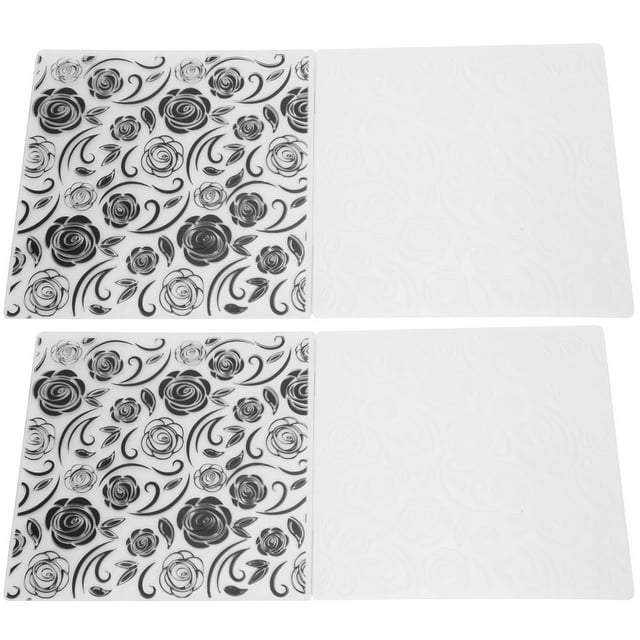 Rose Embossed Template,2Pcs EM200 Embossing Folder Plastic Embossing Folder Embossing Folder Unparalleled Experience