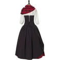 thumbnail image 4 of Victorian-Inspired Holiday Caroling Dress - Elegant Plaid Gown for Women, 4 of 8
