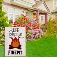 thumbnail image 5 of Life is Better by the Firepit Garden Flag Vertical Double Sided, Camper Yard Outdoor Decoration 12.5 x 18 Inch, 5 of 6