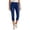 FY53_Dark Blue, variant on Jean Capri Pants for Women High Waisted Ripped Skinny Jeans Stretchy Denim Capris Mid Rise Cropped Jeggings with Pockets Blue M