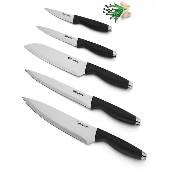 Cuisinart Classic 10-Pc. Cutlery Set with Stainless Steel End Caps & Blade Guards