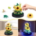 thumbnail image 3 of Set de Construcción de Girasol ZQJKLE con 545 Piezas, Luz LED y Cubierta, 3 of 6
