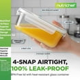 thumbnail image 4 of NutriChef Set of 5 Stackable Borosilicate Glass Food Storage Containers, 30 Oz, 4 of 6
