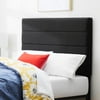 Gap Home Channeled Upholstered Headboard, Queen, Black