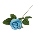 thumbnail image 3 of Flores de imitación de imitación rosas falsas rosas de flores realistas para fiestas de flores, centros de mesa, arreglos florales de jardín , azul, 3 of 8