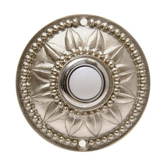 HogarTech Metal Doorbell Push Button, Wired Doorbell Button Replacement