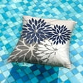 thumbnail image 2 of Outdoor Throw Pillow Covers 16x16 Inch Set of 2 Waterproof Spring Summer Geometric Elegant Navy White Outdoor Pillow Covers for Patio Funiture Garden Couch 1z, 2 of 5