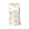 thumbnail image 4 of Xecao Wheat print women's scoop neck, loose-fit workout tank tops for the gym., 4 of 9