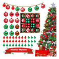 thumbnail image 1 of 44pzas Esferas Navideñas De Plastico Decoración Arbol Navida Xtellar multicolor, 1 of 4