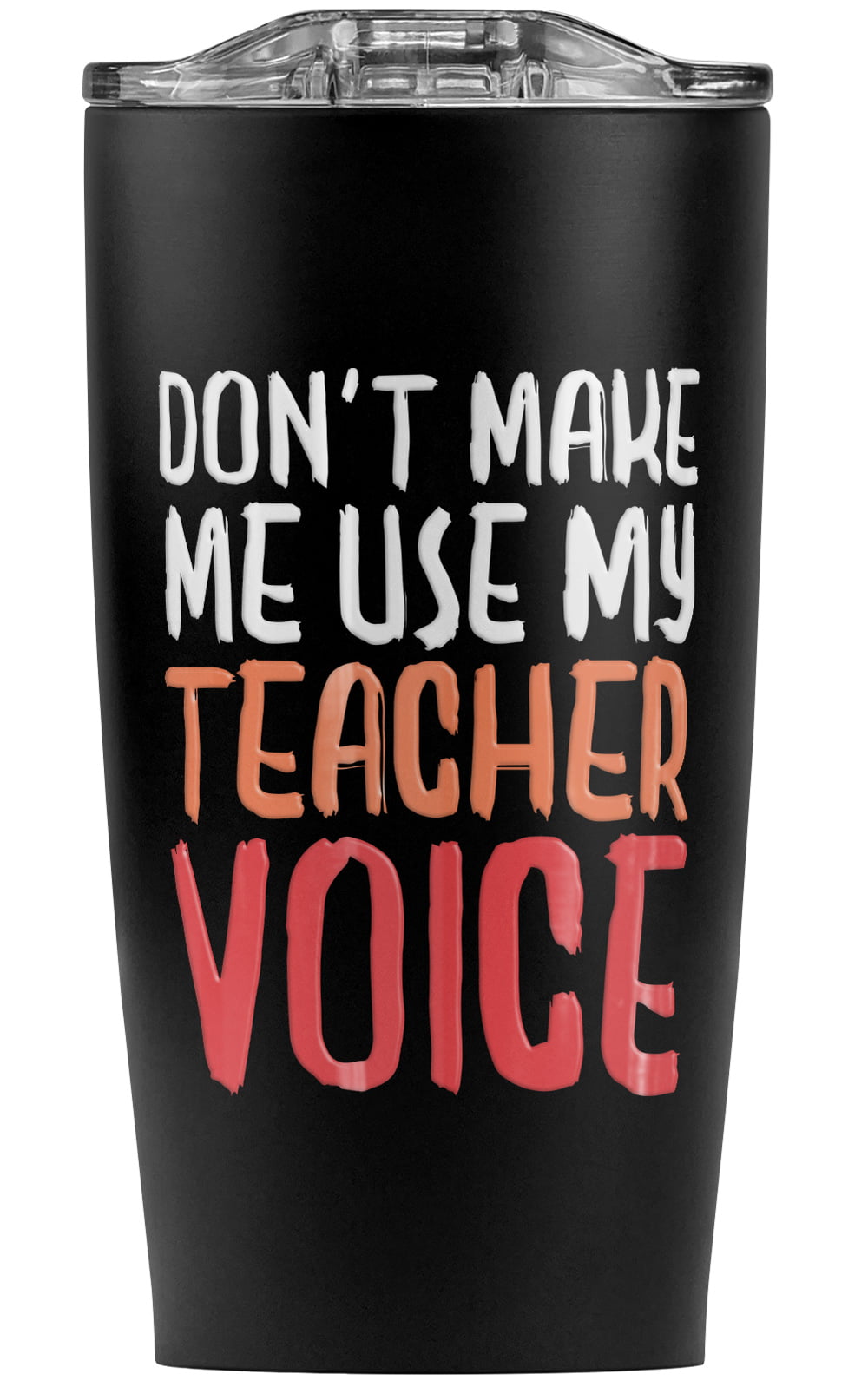 DON'T MAKE ME USE MY TEACHER VOICE vintage looking metal sign 8 x 12 