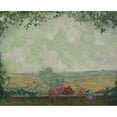 thumbnail image 2 of Henri Le Sidaner 14x12 Gold Ornate Wood Frame and Double Matted Museum Art Print Titled - View of the Terrace (1925), 2 of 4