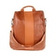 thumbnail image 1 of Mochila para mujer, marrón, informal, multifunción, de cuero, bolso de hombro, mochila escolar de gran capacidad con asa para mujeres y niñas., 1 of 5