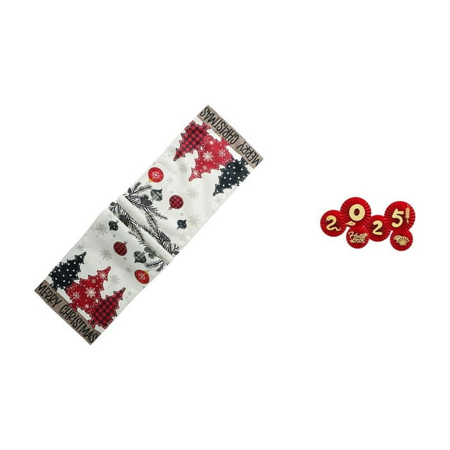 Camino De Mesa Festivo De Invierno Y Abanicos De Papel Para Decorar La Mesa De Centro Durante Las Fiestas Y La Celebración Del Año Nuevo Chino.