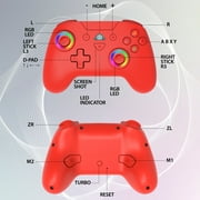 Subsonic – Wireless controller for Switch 2 / Switch 1 and Switch Oled – Wireless gamepad controller with LED, vibrations ant 6 axis gyro - Red