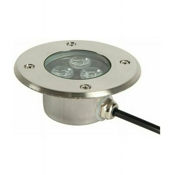 Outdoor LED Recessed Spotlight Very Thin Terrace 3W Outdoor Recessed LED Spotlight IP68 Waterproof Stainless Steel Body Used for Outdoor Sidewalk, Terrace, Garden, Park