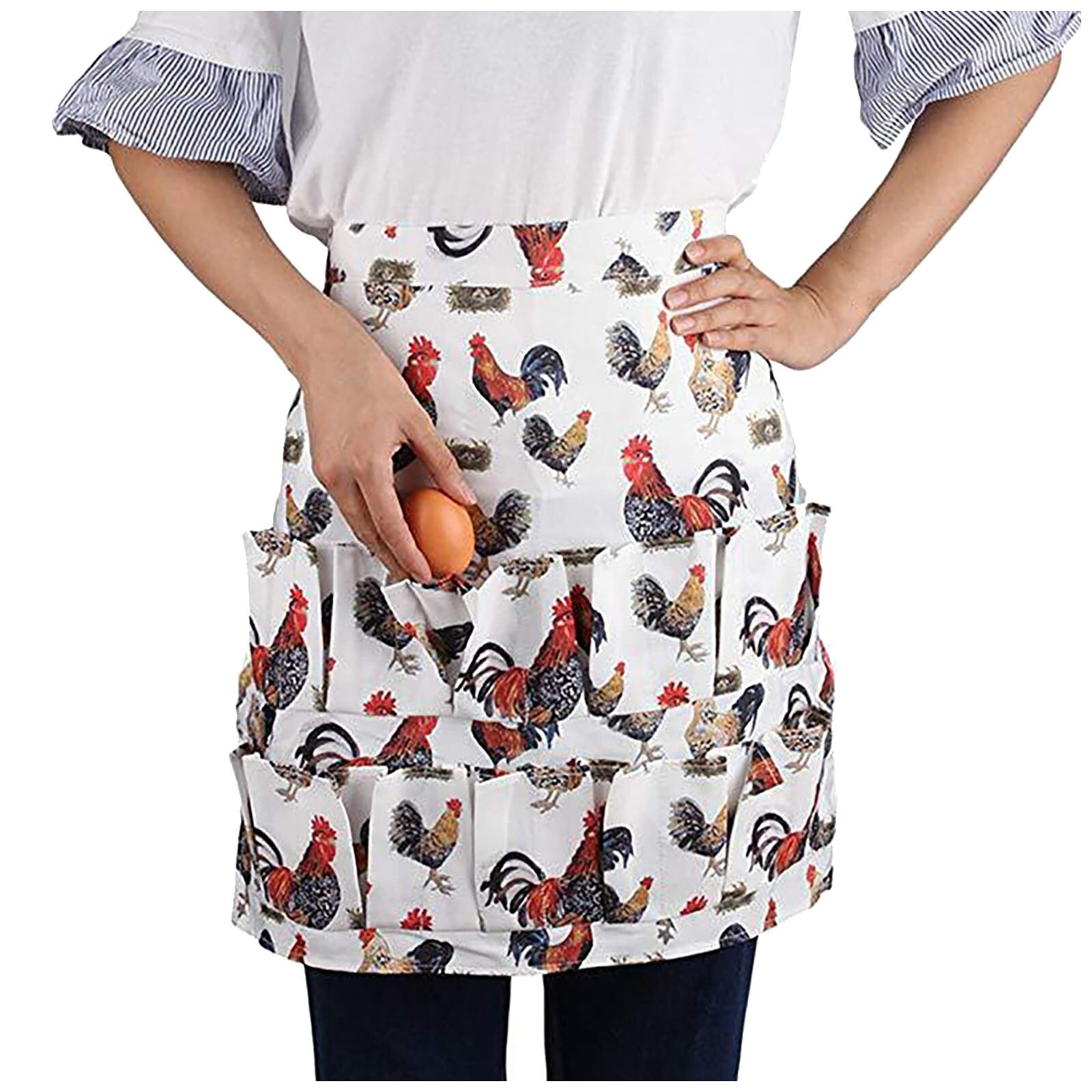 1pc Chicken Egg Apron, 12 Deep Pockets Hen Duck Goose Eggs Holder Aprons  Eggs Collecting Gathering Holding Apron For Farmhouse Kitchen Home Workwear