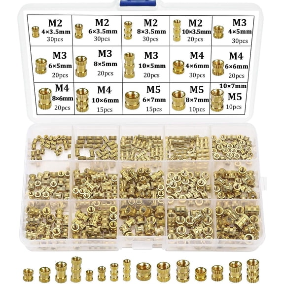 Heat Set Insert for 3D Printing, High Quality Brass Threaded Inserts Assortment Ensuring Precision Workmanship and Stability
