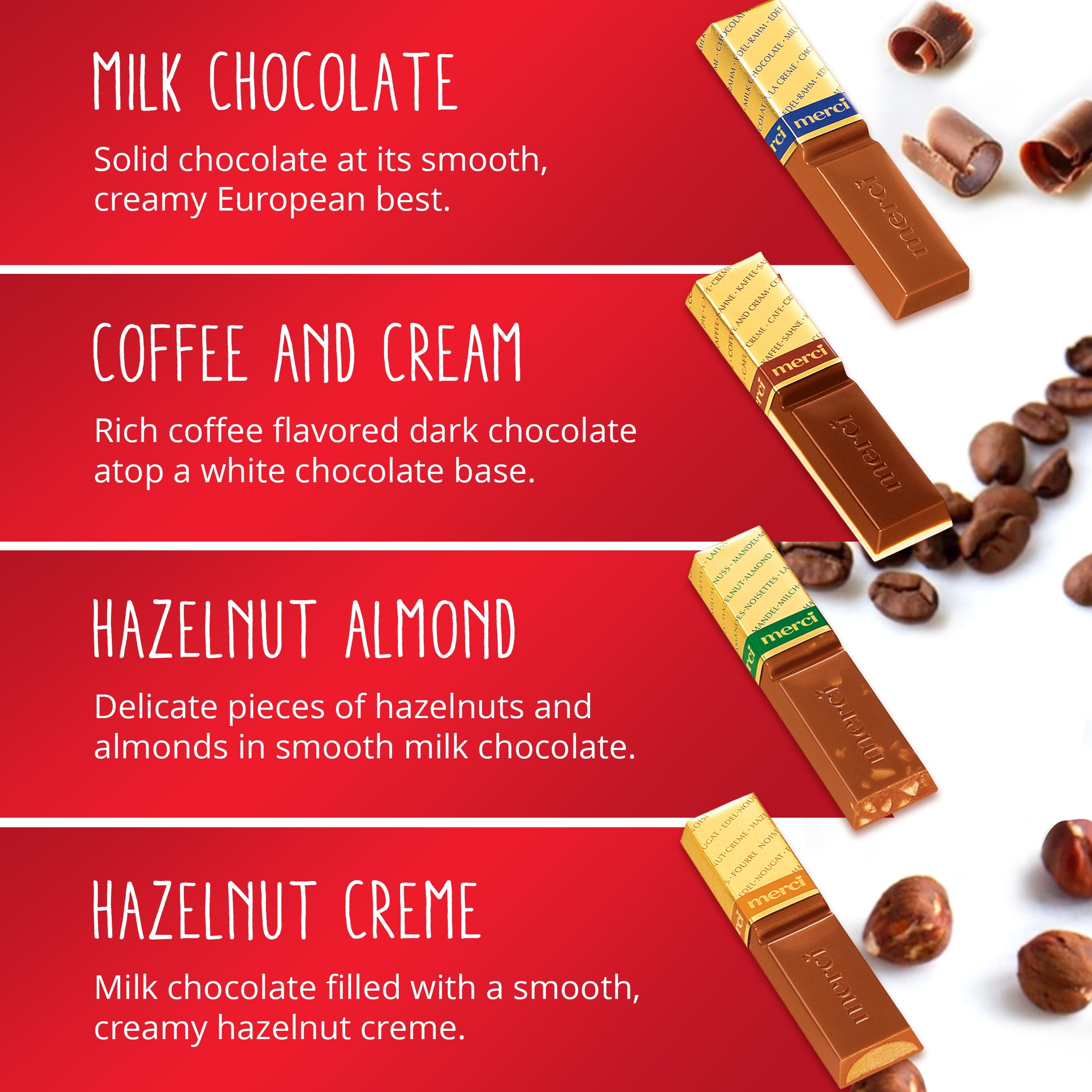 Merci Finest Selection of European Chocolates, Assorted Flavors