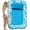 Blue Flowers, variant on Aqua Tanning Pool Lounger Float - Inflatable Float for Adults - Extra Large 80" x 56” - Blue Palm Trees