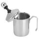 thumbnail image 5 of Espumador de leche manual Jadeshay Acero inoxidable 304 Plata 400 cc, 5 of 8