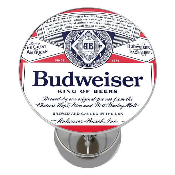 Budweiser Label Gameroom Combo - Table and 2 Bar Stool Set