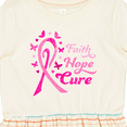 thumbnail image 4 of Inktastic Faith Hope Cure Breast Cancer Awareness Girls Toddler Dress, 4 of 5
