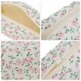 thumbnail image 3 of Unique Bargains 1 Pc Gardenia Style Drawstring Makeup Bag for Vacation Pink Polyester, 3 of 6