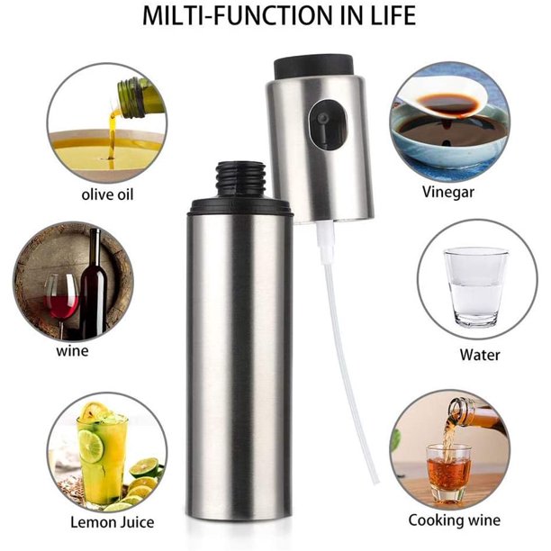 2 Pack Oil Spray Pump Fine Bottle Oil Sprayer Pot Cooking Roast Bake