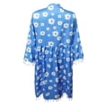 thumbnail image 4 of Pompotops T-Shirt à Manches Longues pour Femmes Blouse Ample en Coton Lin Ajouré, 4 of 5