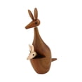 thumbnail image 4 of Estatuilla de animal, estatua decorativa de , recuerdo de fiesta, decoración de escritorio divertida, escultura de madera para estantería de, 4 of 9