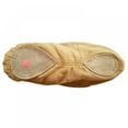 thumbnail image 5 of Baywell Women's Ballet Shoes Stretch Canvas Dance Slippers Split Sole for Girls/Adult Khaki 10-2.5, 5 of 7
