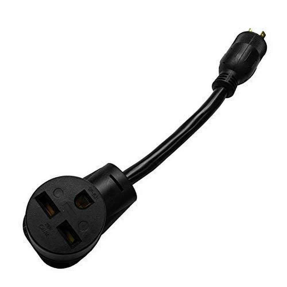 Parkworld 885057 Power Adapter cord 3-Prong Generator 20A Locking L5-20P Male Plug to 30 AMP 6-30R Female Receptacle