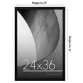 Americanflat 24x36 Poster Frame in Black with Polished Plexiglass