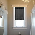 thumbnail image 5 of 1 Pc Sheer Kitchen Valances Curtains 2Pcs Vintage Lace Short Curtains, Cream Floral Embroidered Voile Cafe Curtain for Bedroom Living Room Bathroom Windows Decor, 29.1x35.4 Inch, Black, 5 of 9