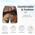 thumbnail image 5 of Lsque Mens Swim Trunks Cowboy Hat Guinea Pig Pattern - Bathing Suit Compression Liner - Beach Swim Shorts Swimwear - (S-3XL) - Stretch Quick Dry -X-Large, 5 of 9