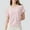 Light Pink, variant on SHITINN Women's Casual Loose Fit Round Neck Short Sleeve T Shirt with Back Cutout and Side Gather Women's Short Sleeve Tops Womens Tees Loose Fit Womens Tops Trendy