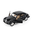 thumbnail image 3 of 1:32 Scale Alloy BMW Classic Car Model - Pullback Function with Openable Double Doors, Zinc Alloy/ABS/Rubber Construction, 13cm Length, Blue Top, Collectible Home Decor & Gift for Boys, Exquisite, 3 of 6