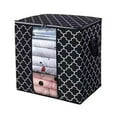 thumbnail image 2 of Foldable Blanket Storage Bags, Storage Containers For Organizing Bedroom, Closet, Clothing, Comforter, Organization And Storage With Lids And Handle, 2 of 7