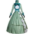 thumbnail image 2 of Mina Harker Green Victorian Bustle Gown - Elegant Ladies' Formal Dress, 2 of 9