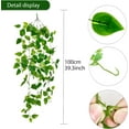 2pcs Fake Hanging Plants for Room Decor, Artificial Ivy Vines for Home